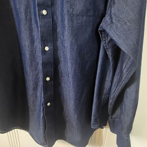 Ralph Lauren Men's Classic Fit Blue Button Down Shirt - Picture 6 of 8